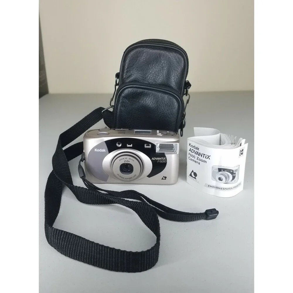 Tested Kodak Advantix F600 Zoom APS SLR Vintage Film Camera w/ Case & Manual